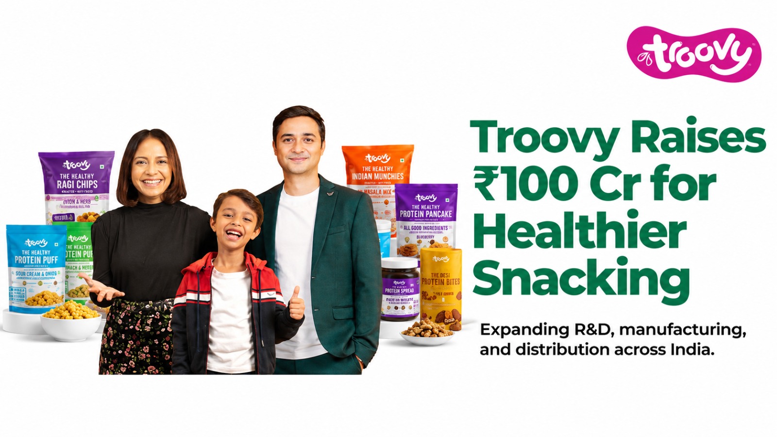 Troovy Raises ₹100 Crore to Make Healthier Snacking More Accessible in India