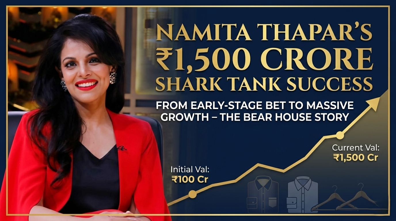 Startup Success Story: Namita Thapar’s Shark Tank Bet Turns into Rs. 1,500 Crore Powerhouse