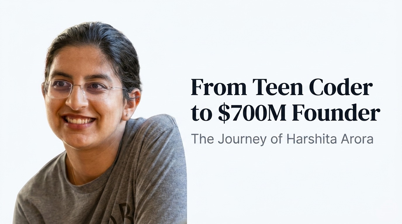 From Teen Coder to $700M Founder: The Inspiring Journey of Harshita Arora