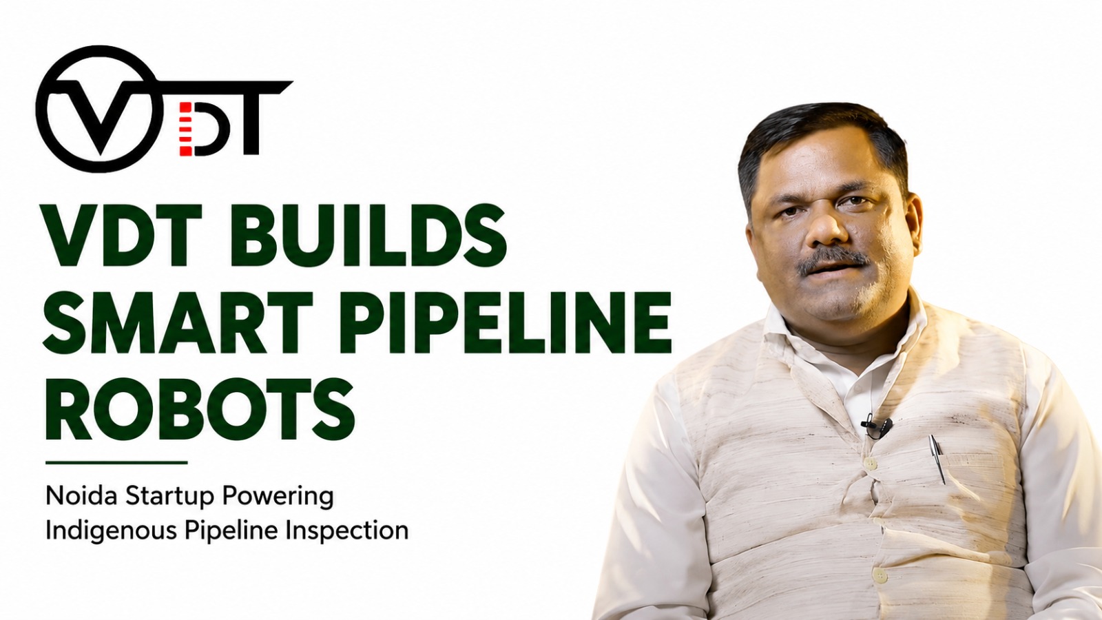 Meet VDT: The Noida Startup Sending Smart Robots Inside India’s Pipelines